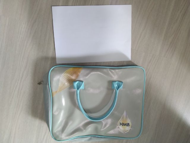 กระเป๋าถือเอกสาร  ใส่โน้ตบุ๊ก สีเทาขอบฟ้า ซิปดี สภาพสวย รูปที่ 3