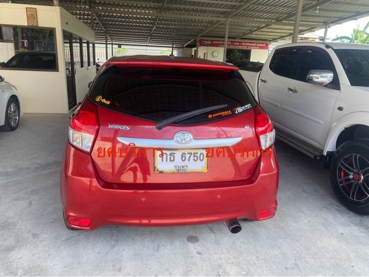 Toyota Yaris 2014 1.2 E Sedan เบนซิน ไม่ติดแก๊ส เกียร์อัตโนมัติ แดง รูปที่ 4