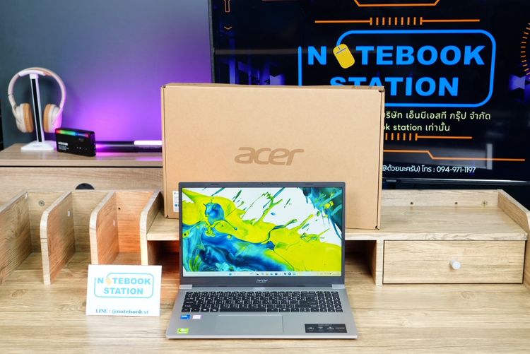 Acer Aspire Lite 15 IntelCore5-120U Ram16 SSD512 จอ15.6นิ้ว FHD IPS สเปคทำงานรุ่นใหม่ ดีไซน์เครื่องสวยบาง มีประกันศูนย์2027 ราคา 13,590.- (M รูปที่ 2