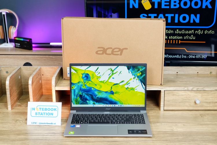 Acer Aspire Lite 15 IntelCore5-120U Ram16 SSD512 จอ15.6นิ้ว FHD IPS สเปคทำงานรุ่นใหม่ ดีไซน์เครื่องสวยบาง มีประกันศูนย์2027 ราคา 13,590.- (M