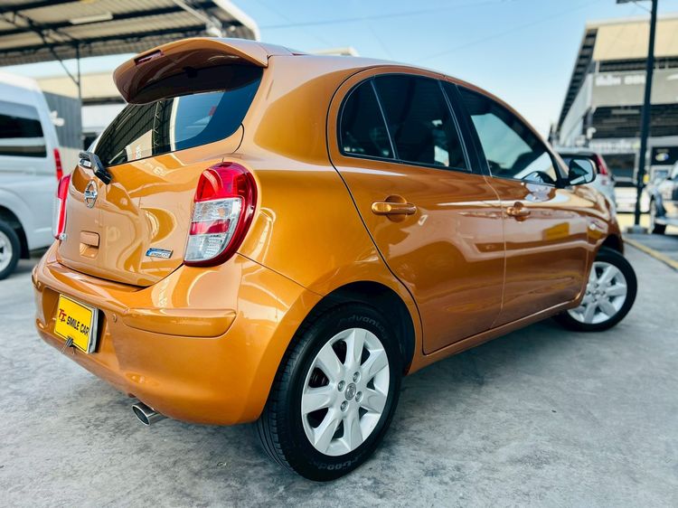 Nissan March 2012 1.2 V Sedan เบนซิน ไม่ติดแก๊ส เกียร์อัตโนมัติ ส้ม รูปที่ 3