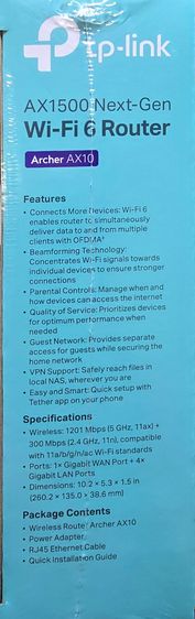 TP-Link Archer AX10 (AX1500) Wi-Fi 6 Router เคลม ใหม่ รูปที่ 4