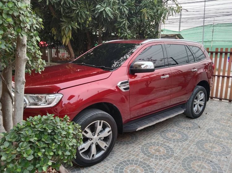 Ford Everest 2015 3.2 Titanium+ 4WD Utility-car ดีเซล ไม่ติดแก๊ส เกียร์อัตโนมัติ แดง รูปที่ 2