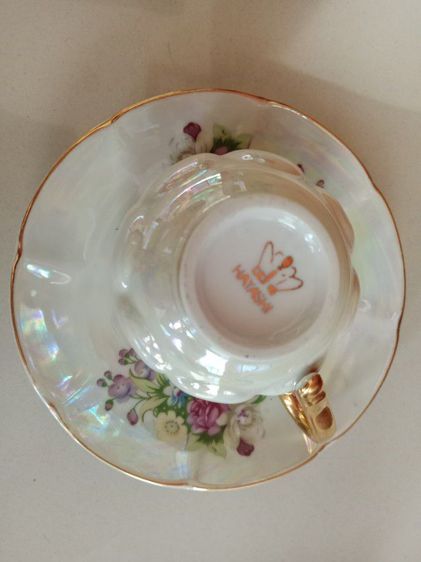 ถ้วยกาแฟชาลายดอกไม้ แบรนด์ HAYASHI สไตล์ญี่ปุ่น รูปที่ 3