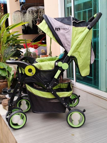 รถเข็นเด็กสีเขียวมะนาว FIN baby รูปที่ 4