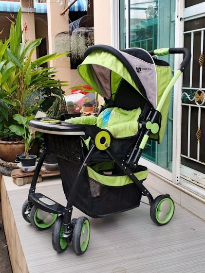 รถเข็นเด็กสีเขียวมะนาว FIN baby รูปที่ 2