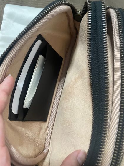 Gucci mini Leather GG marmont Triple-zip รูปที่ 8