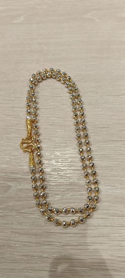 สร้อยคอทองคำขาว 24kงานจิวไม่ลอกไม่ดำ รูปที่ 11