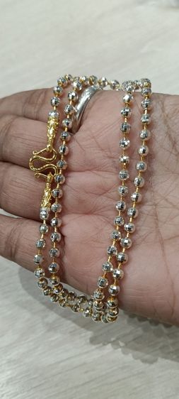 สร้อยคอทองคำขาว 24kงานจิวไม่ลอกไม่ดำ รูปที่ 14