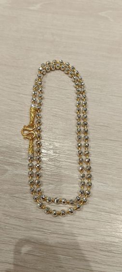 สร้อยคอทองคำขาว 24kงานจิวไม่ลอกไม่ดำ รูปที่ 9