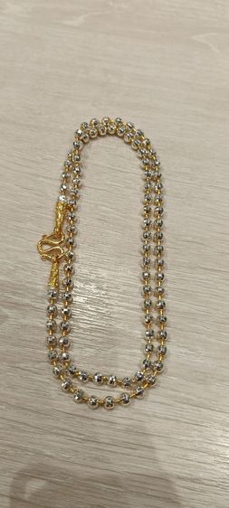 สร้อยคอทองคำขาว 24kงานจิวไม่ลอกไม่ดำ รูปที่ 12