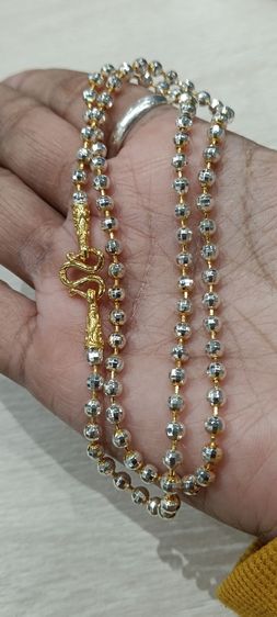 สร้อยคอทองคำขาว 24 kงานจิวไม่ลอกไม่ดำ รูปที่ 9