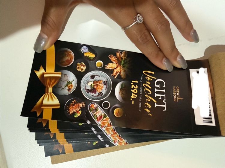 gife voucher  บุฟเฟ่ห์ great harbour ที่ icon Siam