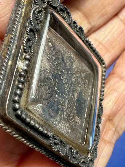 พระพรหมสี่หน้า เนื้อเงินหลังจาร เลี่ยมเงิน ไม่ทราบที่ รูปที่ 8