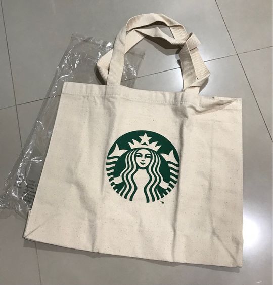 Starbucks ของแท้ กระเป๋าผ้า ของใหม่ ยังไม่เคยใช้ รูปที่ 14