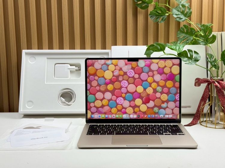 แมค โอเอส 8 กิกะไบต์ อื่นๆ ใช่ MacBook Air 13.6-inch M3 2024 Ram8GB SSD256GB Starlight apple care 8 February 2026