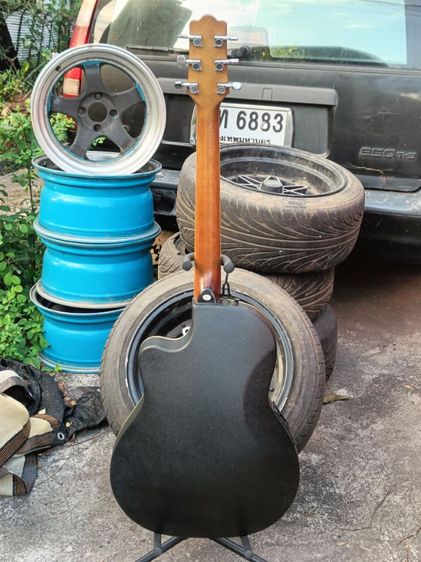 กีตาร์โปร่งไฟฟ้า  Clevan Junior  RB302CE Bk รูปที่ 7