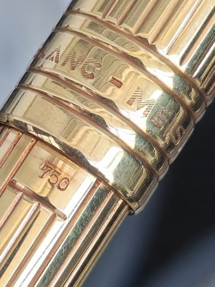 ปากกา Vintage Montblanc Meisterstuck 18k (750) Solid Gold Rollerball Pen Made In West Germany สุดสายปากกา ราคาแบ่งปันครับ รูปที่ 3