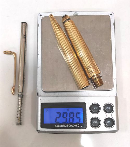 ปากกา Vintage Montblanc Meisterstuck 18k (750) Solid Gold Rollerball Pen Made In West Germany สุดสายปากกา ราคาแบ่งปันครับ รูปที่ 17