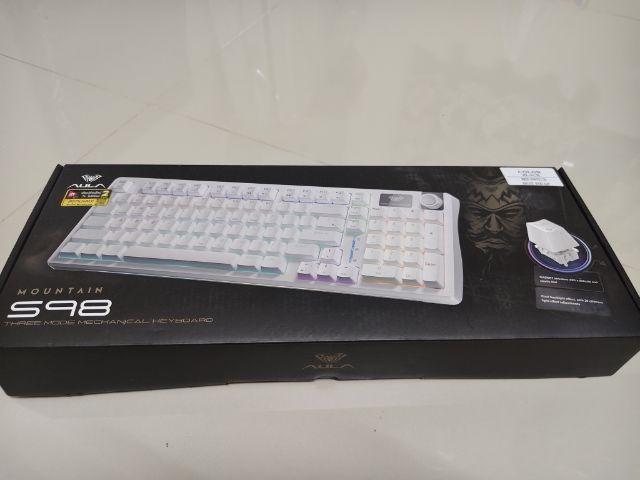 คีย์บอร์ด aula s98 สีดำ (red switch เสียงครีมมี่)