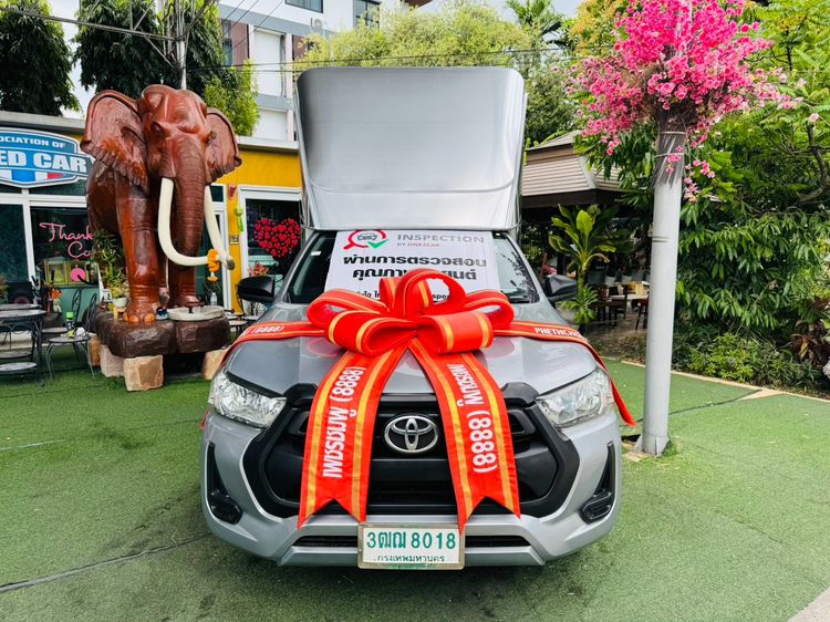 🅰️ไมล์แท้ 53,xxx กม  ✔️ฟรีหลังคาอลูมิเนียมใหม่✔️TOYOTA REVO ตอนเดียว 2.4  ENTRY ปี 2021  เครื่องยนต์ดีเซลทนทาน ประหยัดน้ำมัน ✅ฟรีดาวน์0บาท