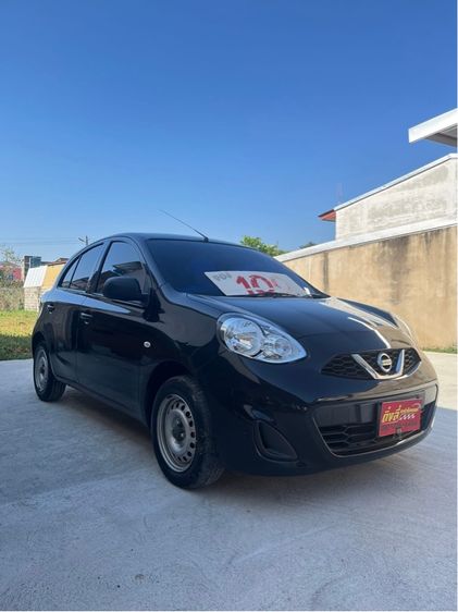 Nissan March 2018 1.2 E Sedan เบนซิน ไม่ติดแก๊ส เกียร์ธรรมดา ดำ รูปที่ 2