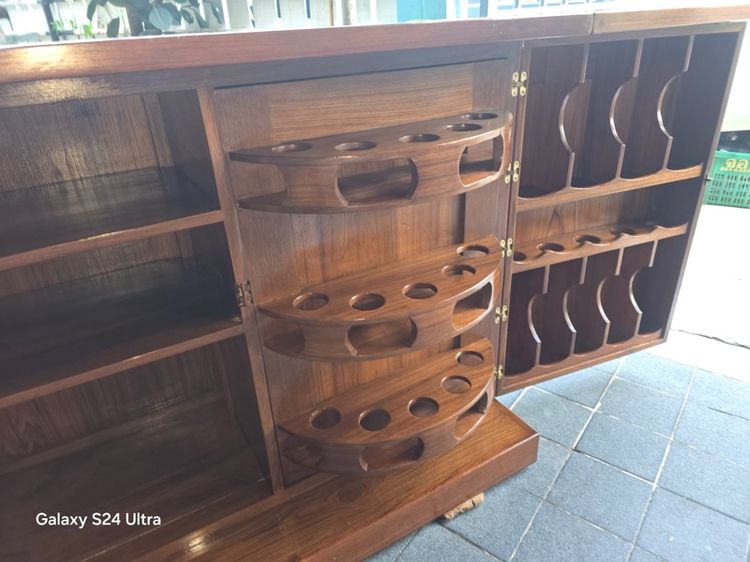 ตู้ไม้สักแท้ เคาน์เตอร์ ตู้เก็บไวน์ รูปที่ 2