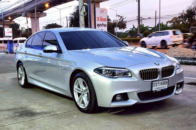 BMW Series 5 2015 525d Sedan ดีเซล ไม่ติดแก๊ส เกียร์อัตโนมัติ บรอนซ์เงิน รูปที่ 3