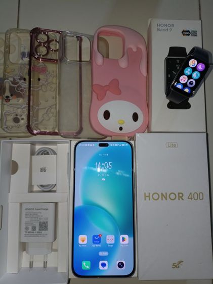 ขายแล้วHonor 400 Lite แรม12รอม256มือ1 แถมHonor  Smart  Band 9ครบกล่อง
