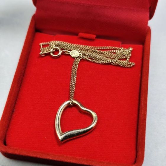 จิวเวอรี่ สร้อยคอและจี้ 🔖สร้อยพร้อมจี้หัวใจ แบรนด์ Cosmo สีทองสด งานจากต่างประเทศ