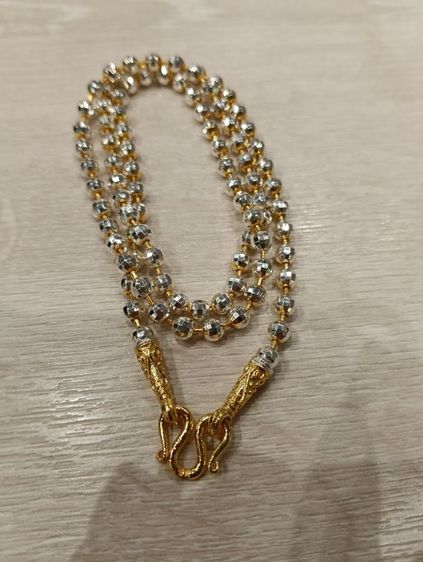 สร้อยคอทองคำขาว 24kงานจิวไม่ลอกไม่ดำ รูปที่ 12