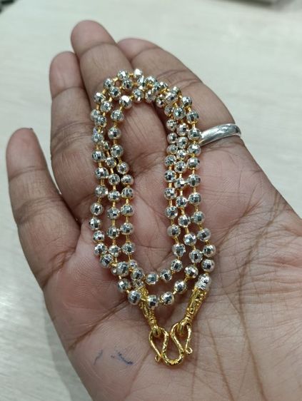 สร้อยคอทองคำขาว 24kงานจิวไม่ลอกไม่ดำ รูปที่ 18