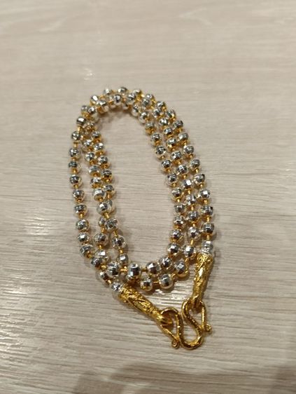 สร้อยคอทองคำขาว 24kงานจิวไม่ลอกไม่ดำ รูปที่ 17