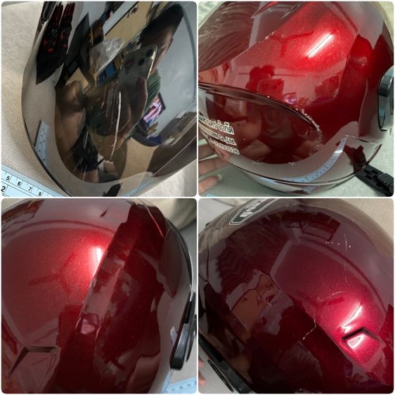 หมวกกันน็อก สภาพ 90เปอ ถุงมือใหม่เอี่ยม รูปที่ 8