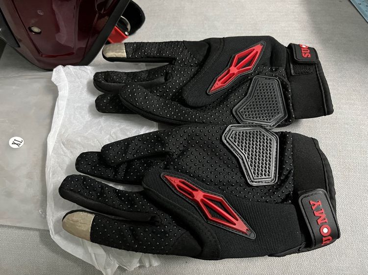 หมวกกันน็อก สภาพ 90เปอ ถุงมือใหม่เอี่ยม รูปที่ 10