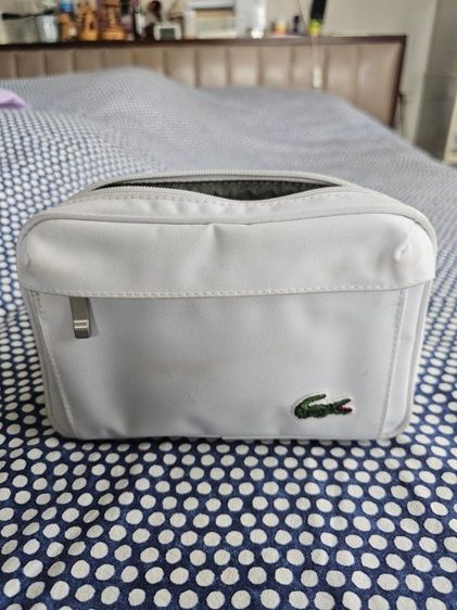 ไม่ระบุ ขาว ผ้าใบ กระเป๋าสะพาย​Lacoste แท้