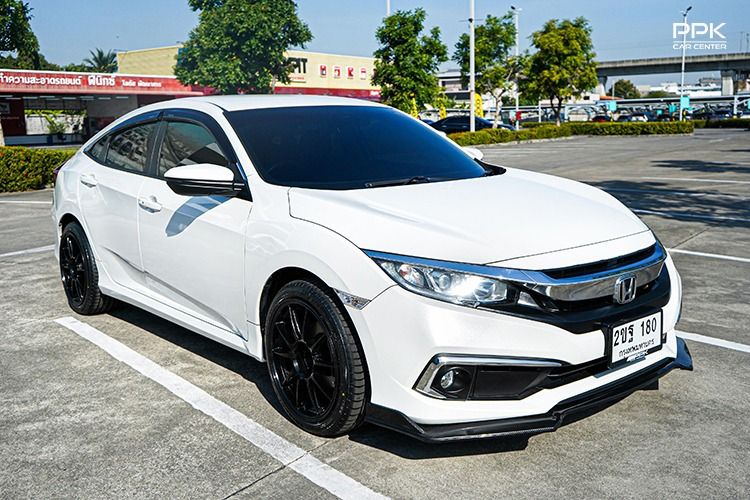 Honda Civic 2021 1.8 E i-VTEC Sedan เบนซิน ไม่ติดแก๊ส เกียร์อัตโนมัติ ขาว รูปที่ 3
