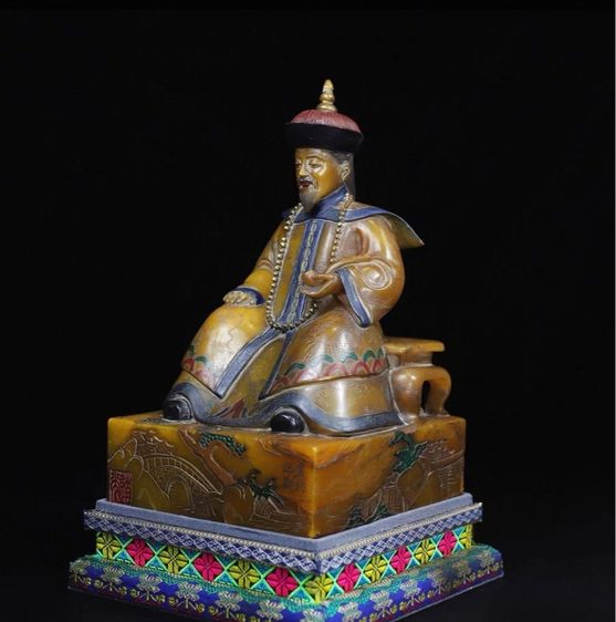 ✨เป็นงานแกะสลักหินโส่วซาน ซึ่งเป็นหินที่มีชื่อเสียงของจีน  รูปที่ 2