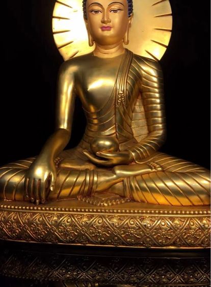 ✨เป็นพระพุทธรูปปางสมาธิ เชื่อว่าเป็นพระอมิตาภพุทธะ  รูปที่ 4