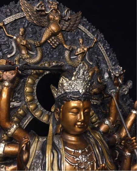 ✨รูปปั้นเจ้าแม่กวนอิมปางพันเนตรพันกร (พันมือ)  รูปที่ 2