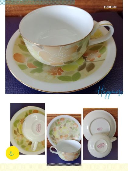 ชุดถ้วยกาแฟ ชา ลายดอกไม้ งานญี่ปุ่น แบรนด์narumi