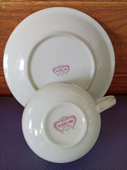 ชุดถ้วยกาแฟ ชา ลายดอกไม้ งานญี่ปุ่น แบรนด์narumi รูปที่ 3