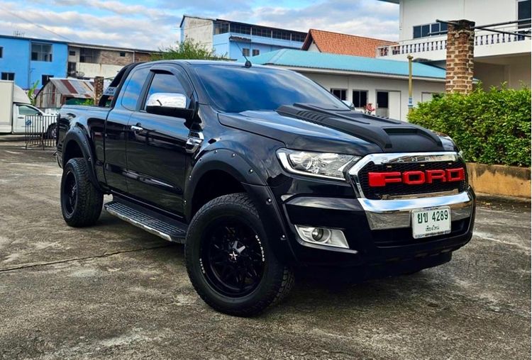 Ford Ranger 2018 2.2 Hi-Rider XLT Pickup ดีเซล ไม่ติดแก๊ส เกียร์ธรรมดา ดำ รูปที่ 3