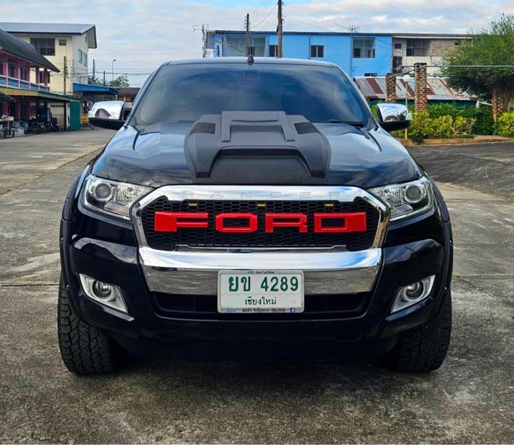 Ford Ranger 2018 2.2 Hi-Rider XLT Pickup ดีเซล ไม่ติดแก๊ส เกียร์ธรรมดา ดำ รูปที่ 2