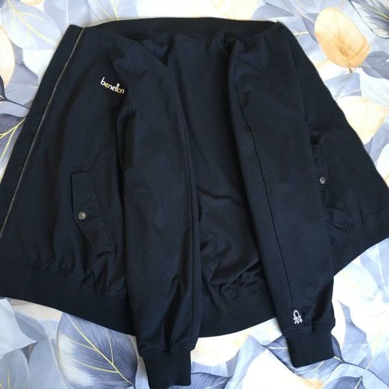 Benetton Bomber jacket แจ็คเก็ตสีดำทรงบอมเบอร์ ทรงเท่ห์ๆ สภาพนางฟ้า รูปที่ 10