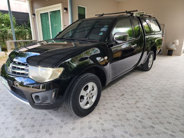 Mitsubishi Triton 2012 All New Mega Cab 2.4 GT Plus Pickup เบนซิน LPG เกียร์ธรรมดา ดำ รูปที่ 3