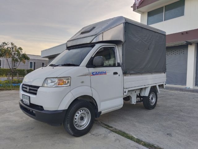 Suzuki Carry 2017 1.6 Pickup เบนซิน ไม่ติดแก๊ส เกียร์ธรรมดา ขาว รูปที่ 4