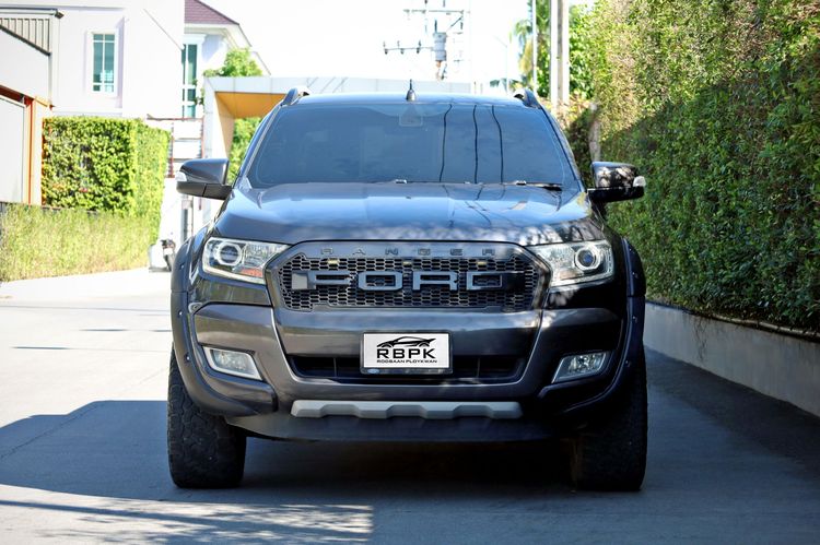 Ford Ranger 2017 2.2 Hi-Rider Wildtrak Pickup ดีเซล ไม่ติดแก๊ส เกียร์อัตโนมัติ เทา รูปที่ 2