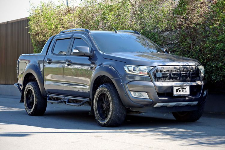 Ford Ranger 2017 2.2 Hi-Rider Wildtrak Pickup ดีเซล ไม่ติดแก๊ส เกียร์อัตโนมัติ เทา รูปที่ 3