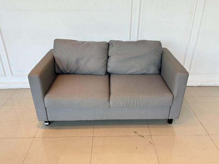โซฟา 2 ที่นั่ง เบาะผ้าสีเทา รูปที่ 2